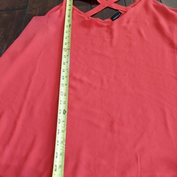 Torrid Coral/Red Lightweight Spaghetti Strap Corsett Top Size 3 (3X) - Picture 4 of 14